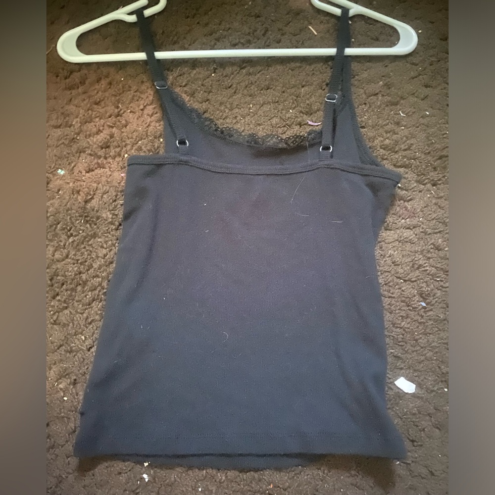 Black lace tank medium, worn once